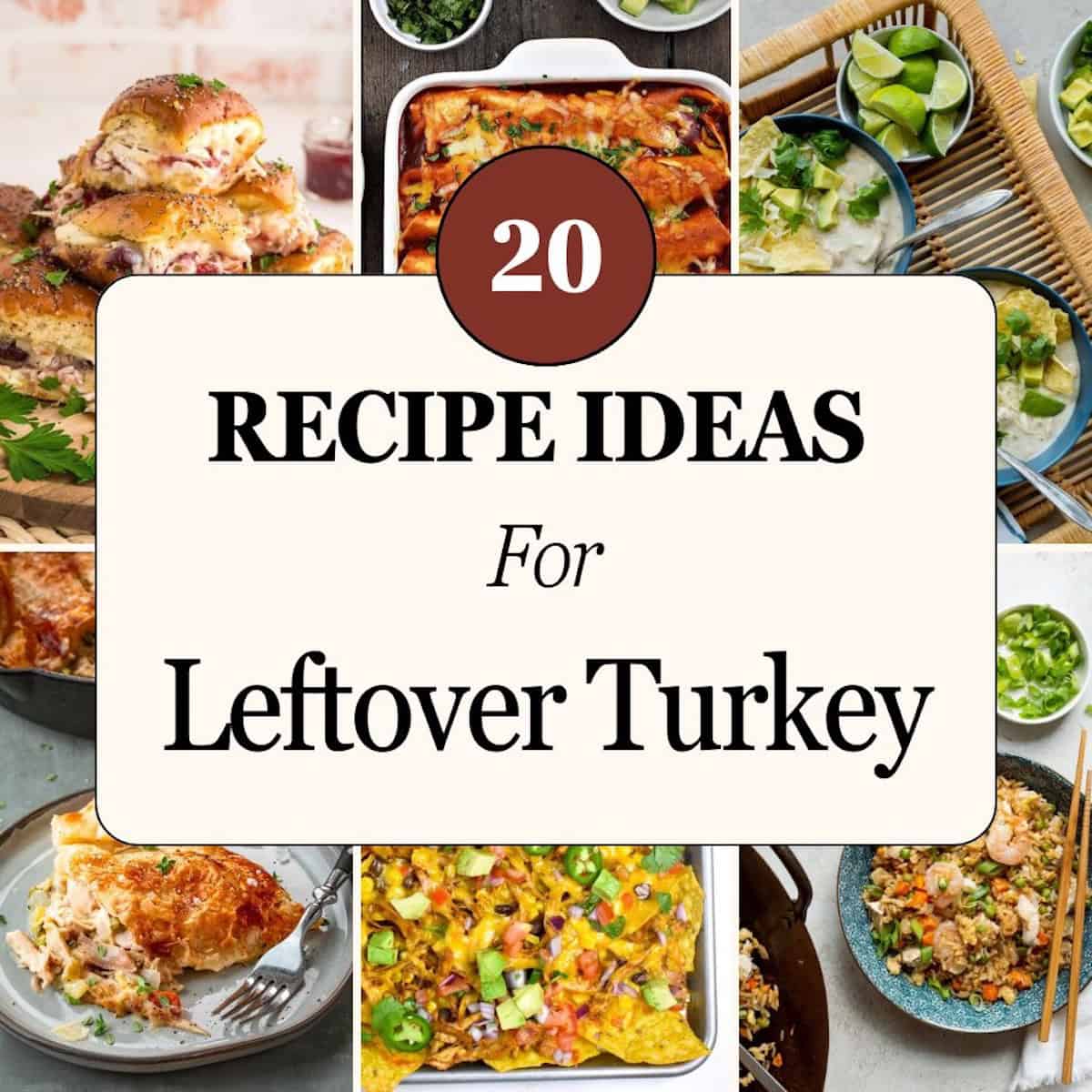 20 Recipe Ideas For Leftover Roasted or Smoked Turkey - Little Black ...