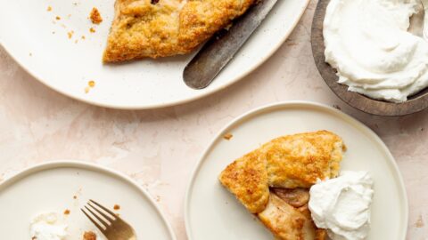 Warm Apple Crostata with Homemade Flaky Crust - Little Black Skillet