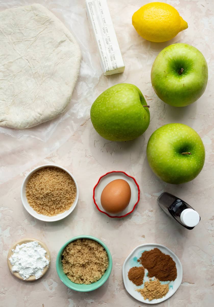 Ingredients for Copycat Maggiano's Apple Crostata recipe.