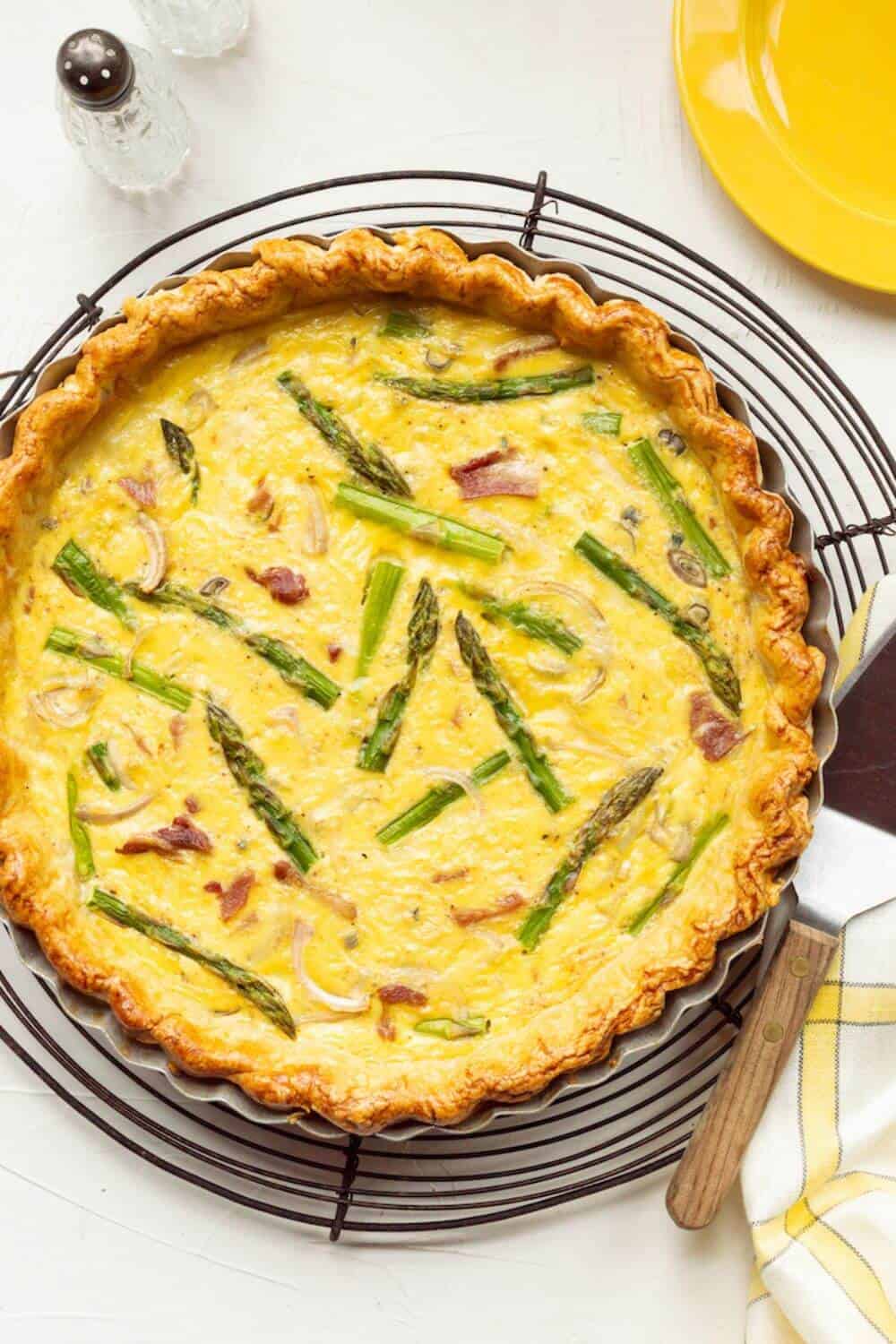 Ham and Asparagus Quiche