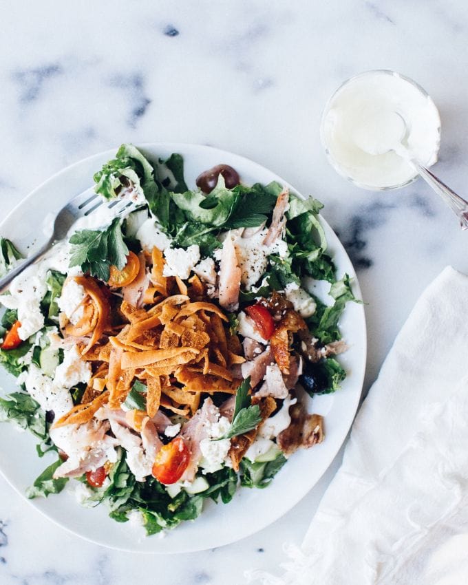 Fattoush salad.