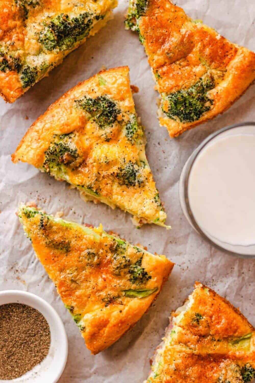 Crustless Ham, Cheese, and Broccoli Quiche
