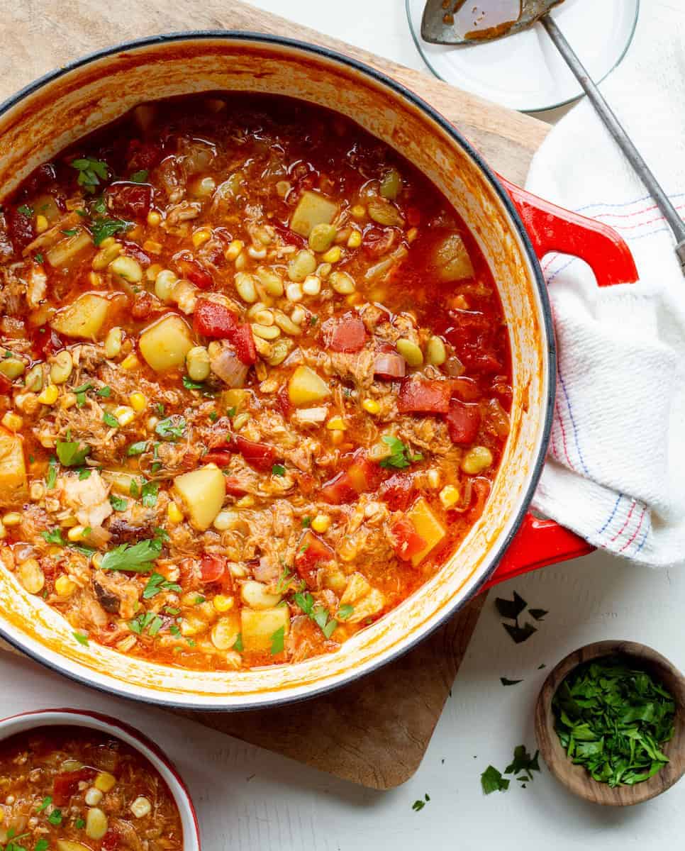 Shortcut Brunswick stew.