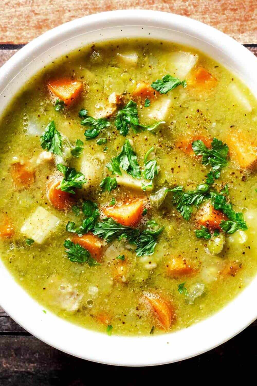 Split Pea Soup with Ham and Root Vegetables