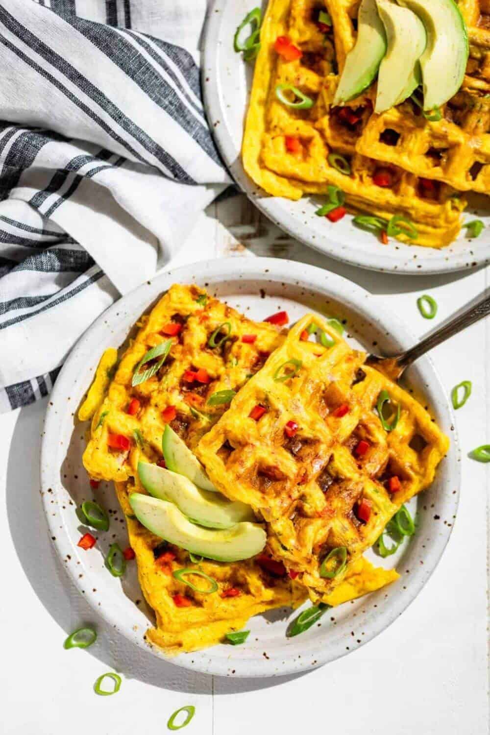 Western Omelet Waffles