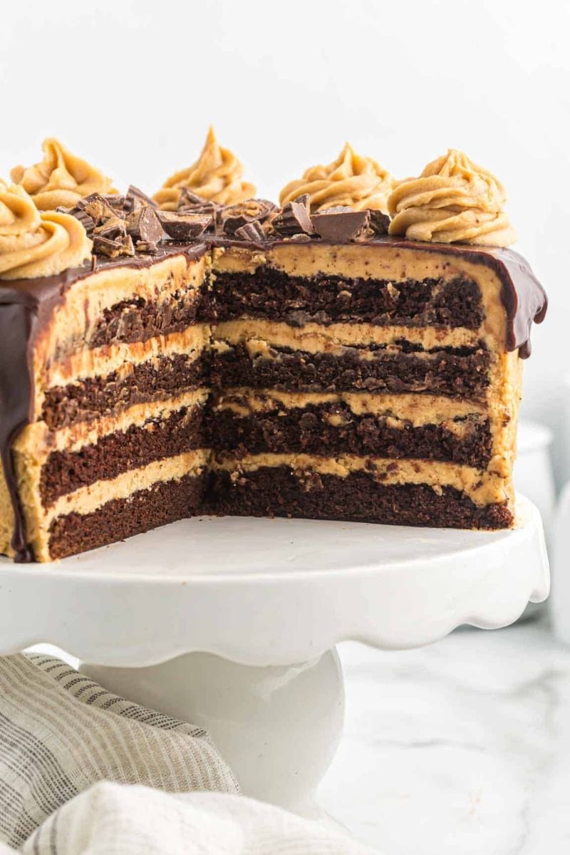 Chocolate peanut butter cake.