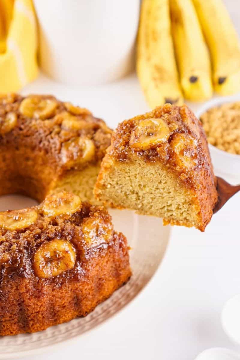 Banana upside down cake.