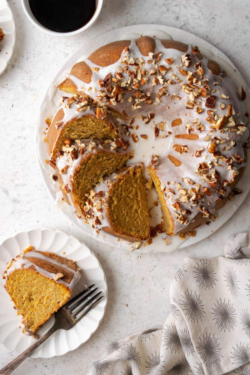 Sweet potato pound cake.