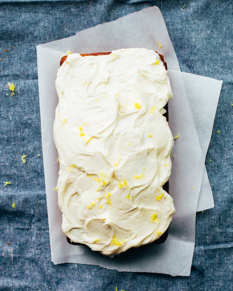 Lemon pound cake.