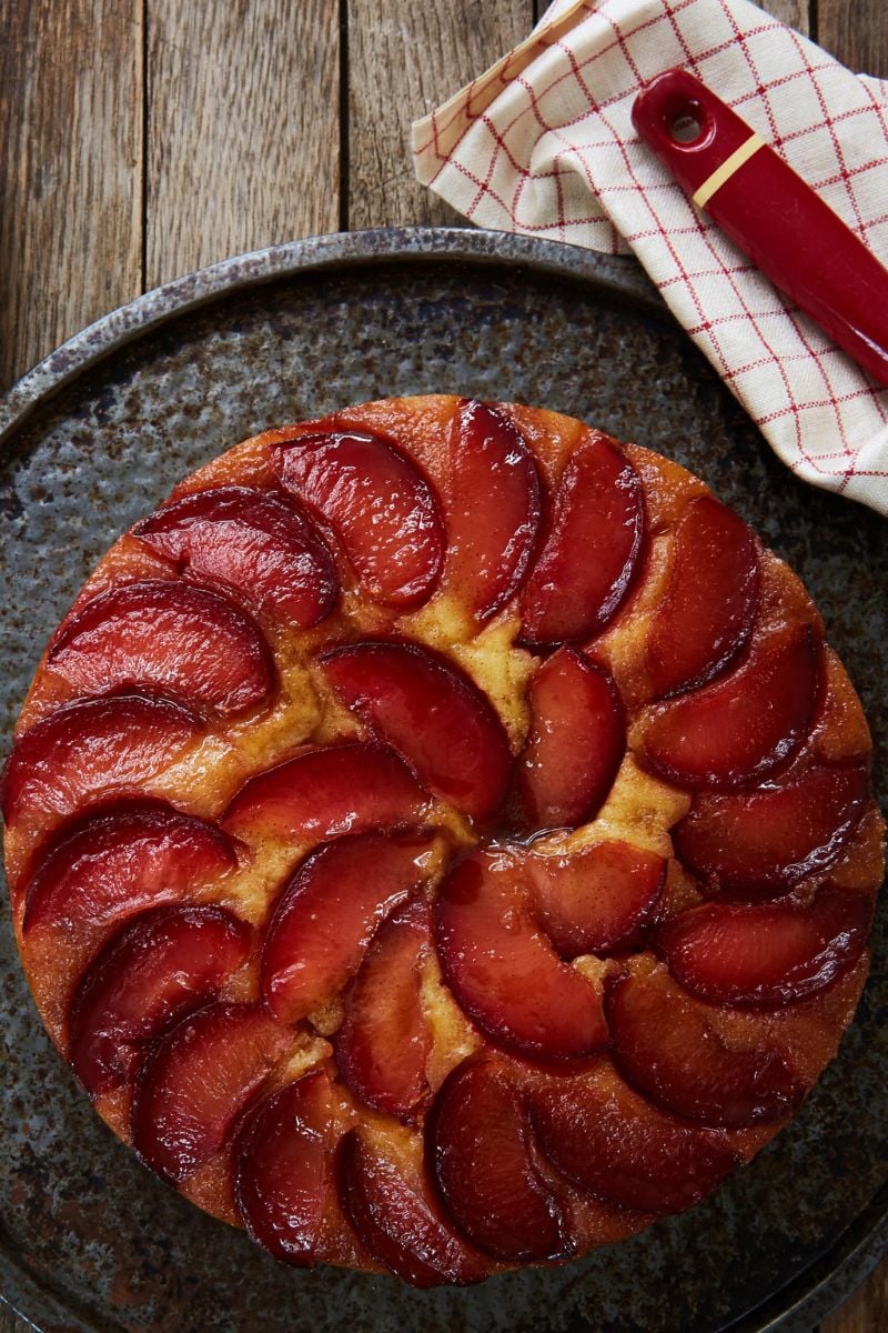 Plum upside down cake.