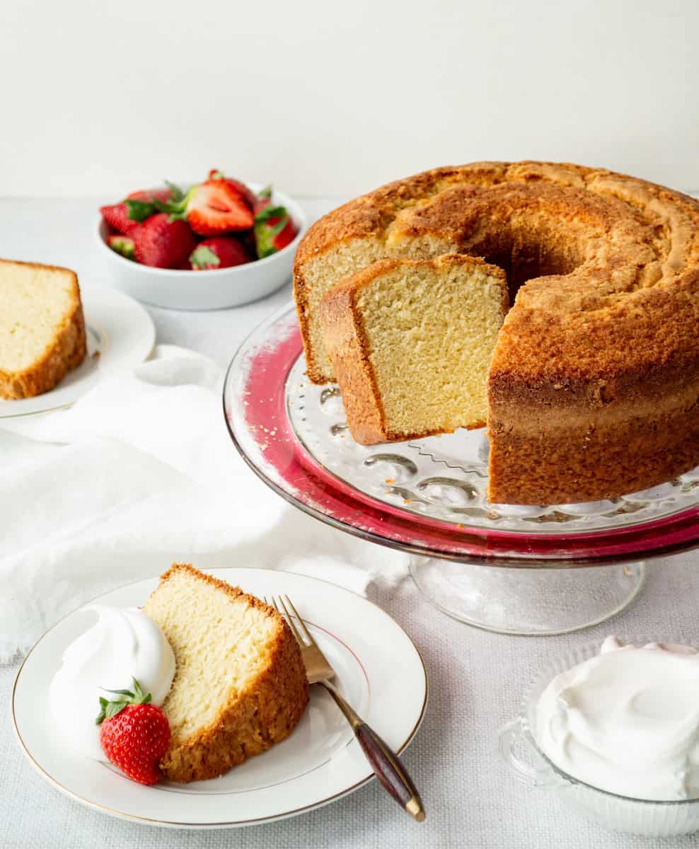 Sour cream pound cake.