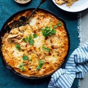 Skillet sour cream and chicken enchiladas.